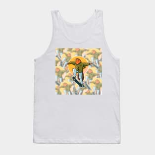 Skate Robin Pattern Tank Top